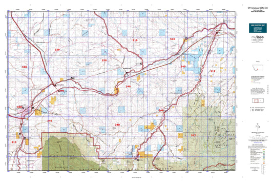 Montana Antelope GMU 340 Map Image