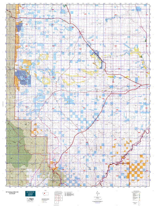 Montana Antelope GMU 444 Map Image