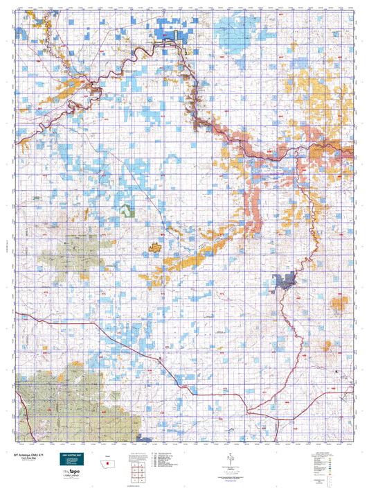 Montana Antelope GMU 471 Map Image