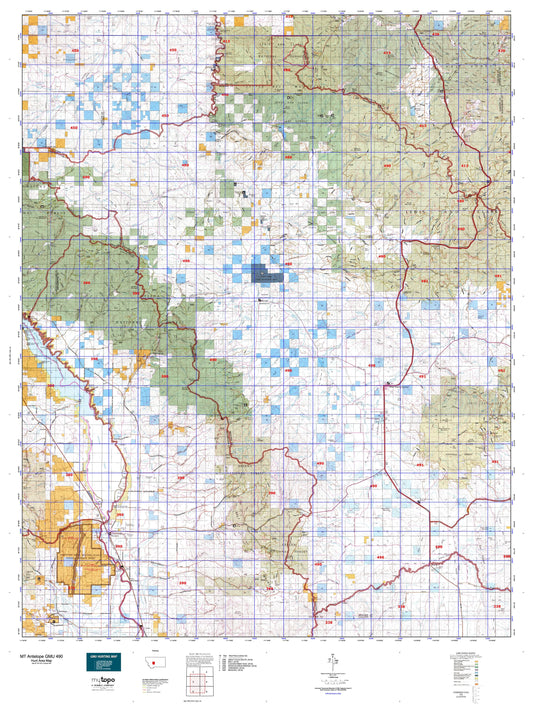 Montana Antelope GMU 490 Map Image