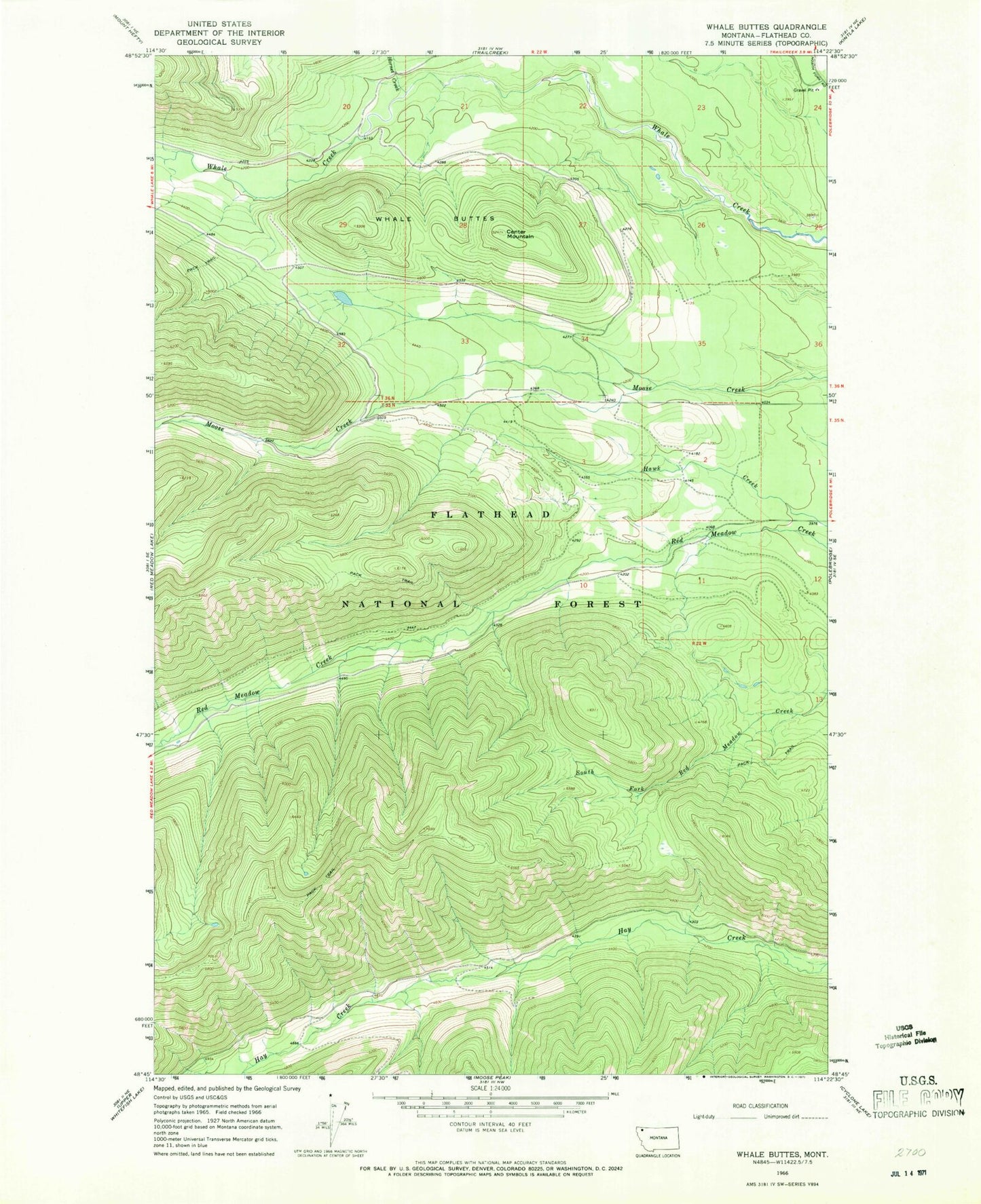 Classic USGS Whale Buttes Montana 7.5'x7.5' Topo Map Image