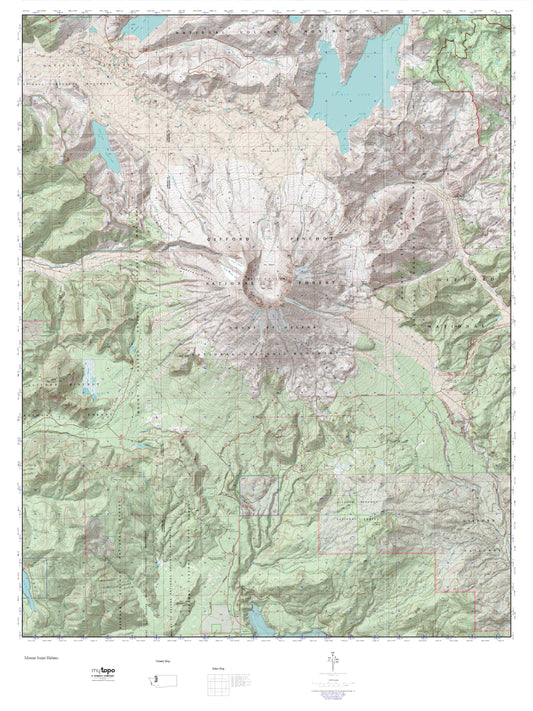 Mount Saint Helens MyTopo Explorer Series Map Image