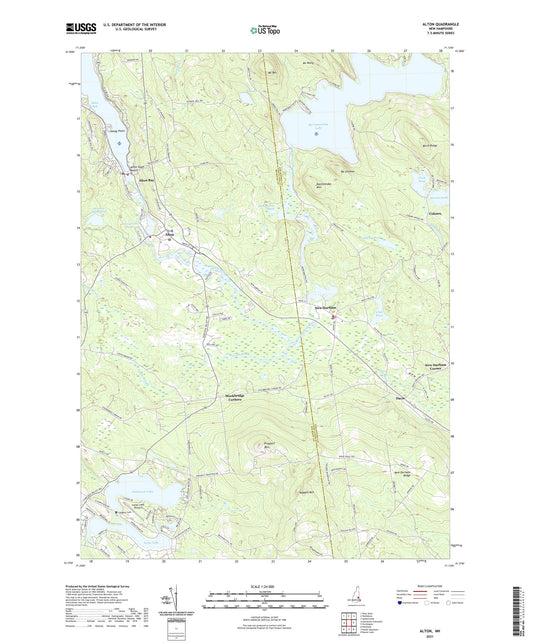 Alton New Hampshire US Topo Map Image