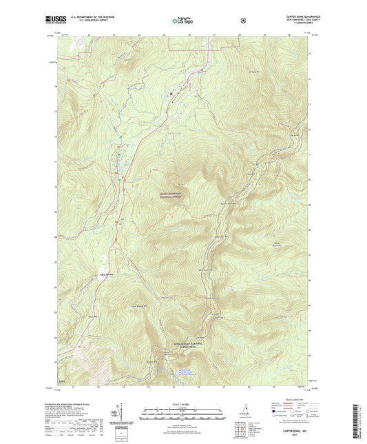 Carter Dome New Hampshire US Topo Map Image