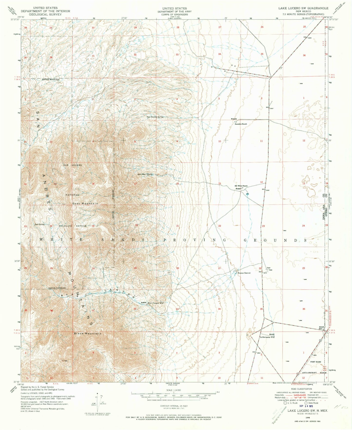 Classic USGS Bennett Mountain New Mexico 7.5'x7.5' Topo Map Image
