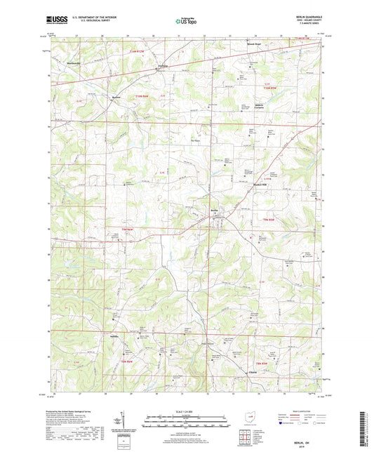 Berlin Ohio US Topo Map Image