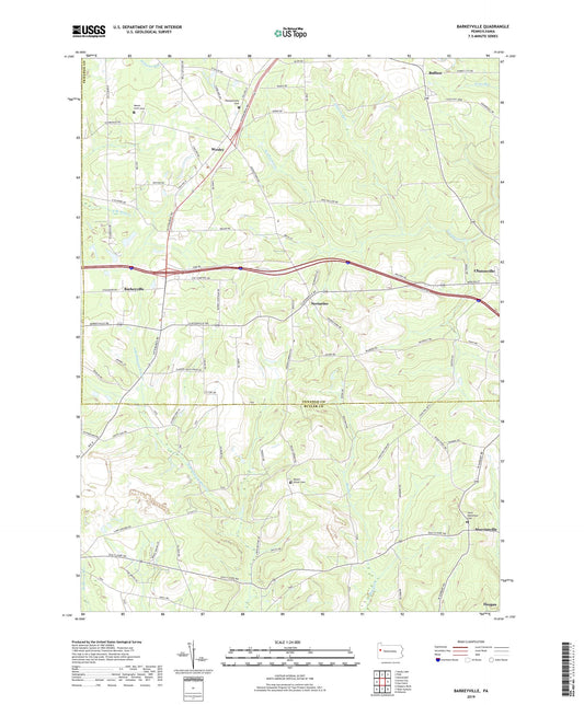 Barkeyville Pennsylvania US Topo Map Image