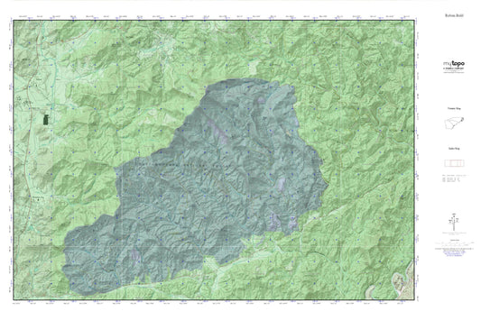 Rabun Bald MyTopo Explorer Series Map Image