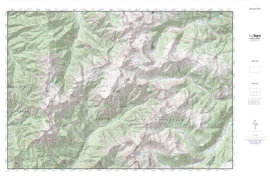 Summit Peak MyTopo Explorer Series Map Image