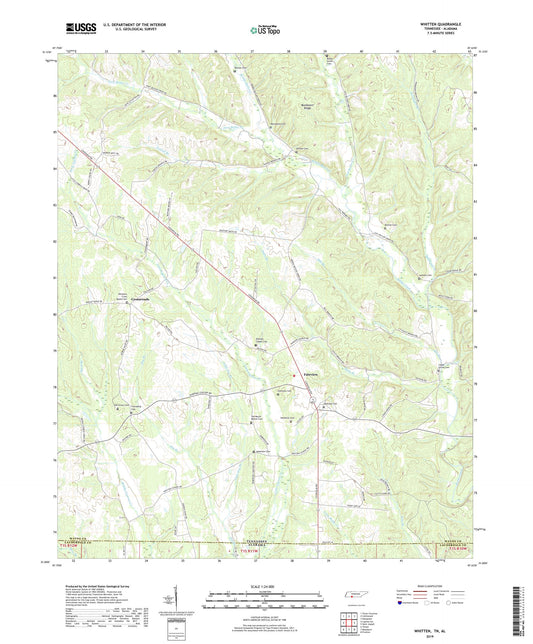 Whitten Tennessee US Topo Map Image