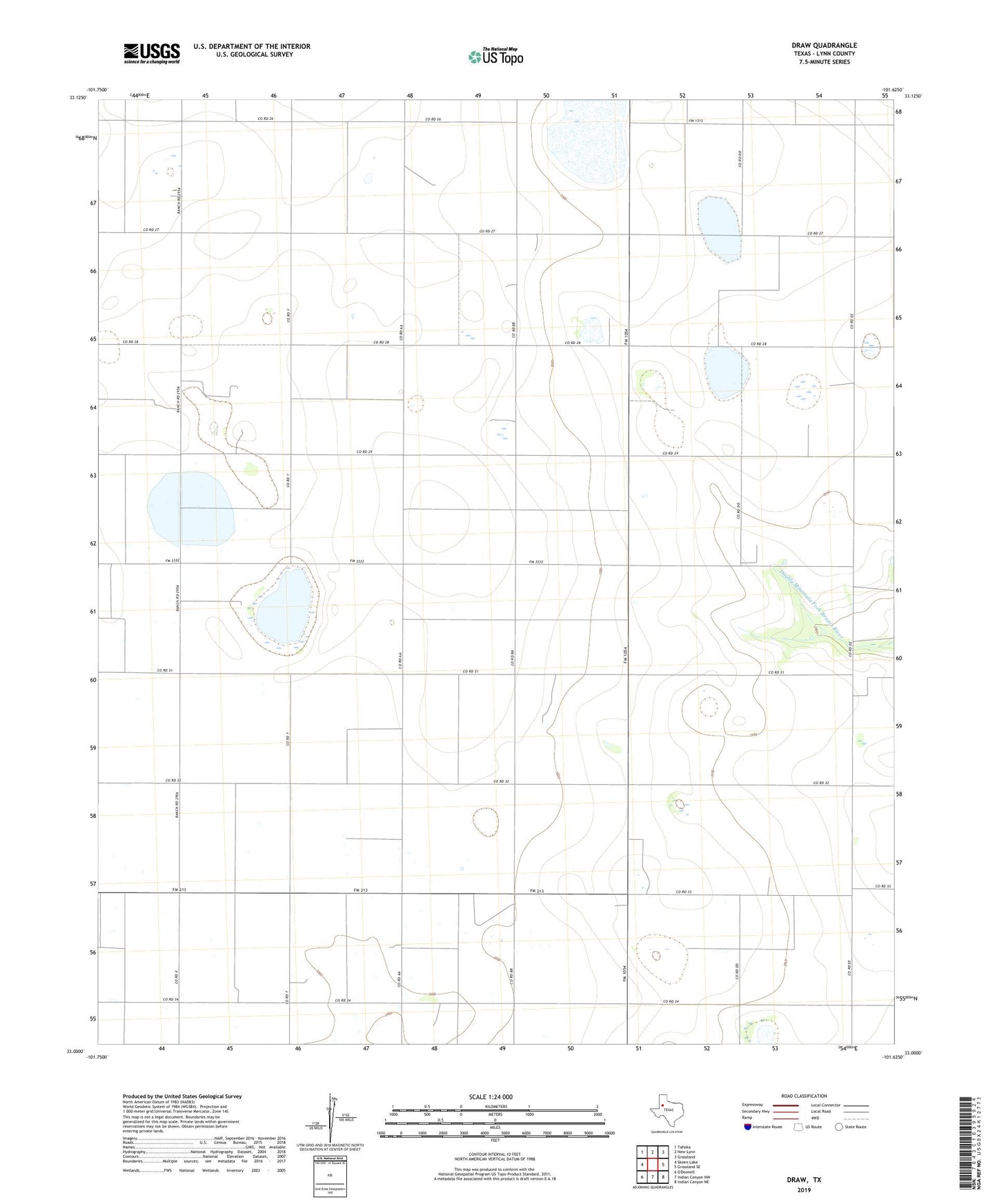 Draw Texas US Topo Map Image