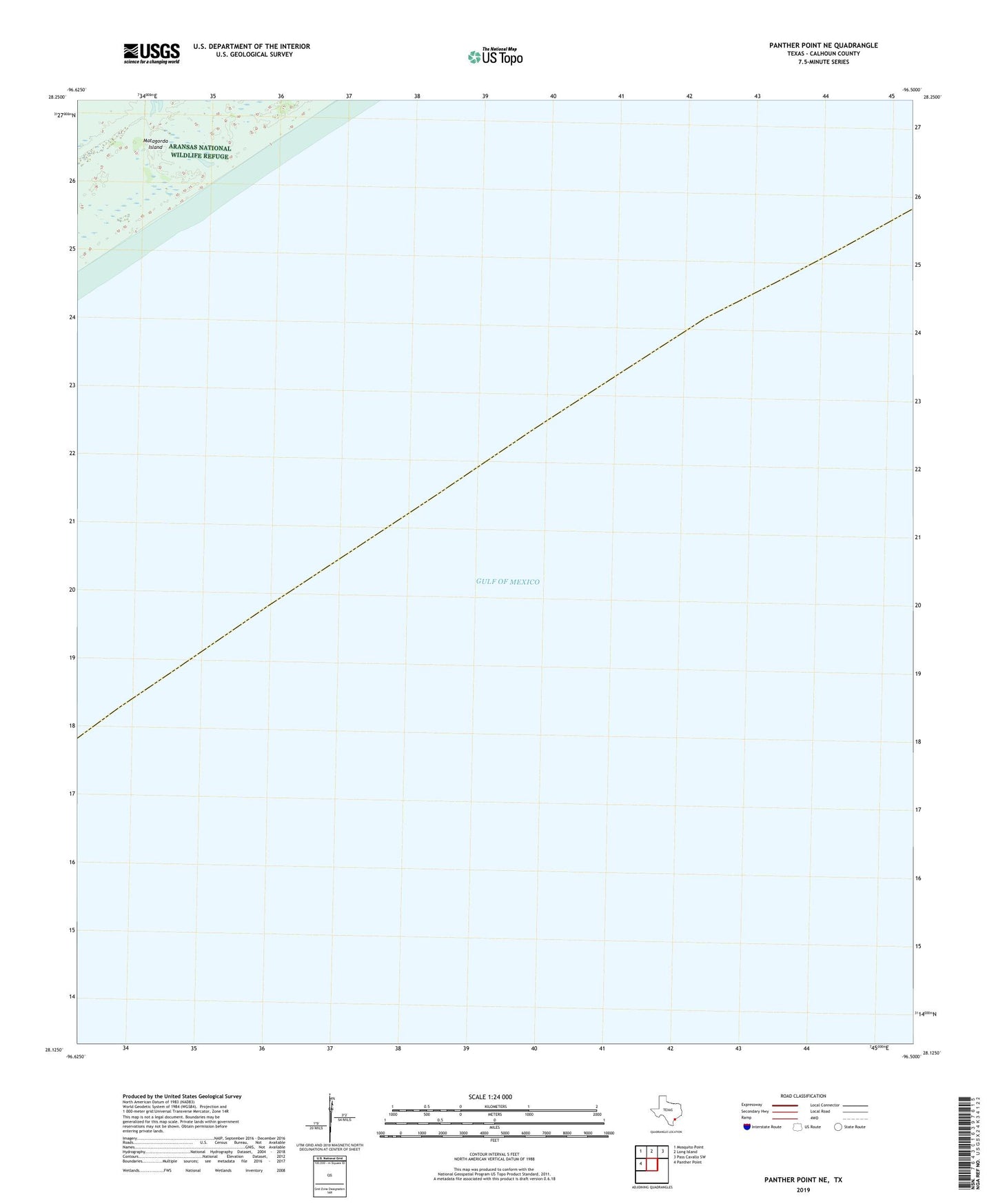 Panther Point NE Texas US Topo Map Image