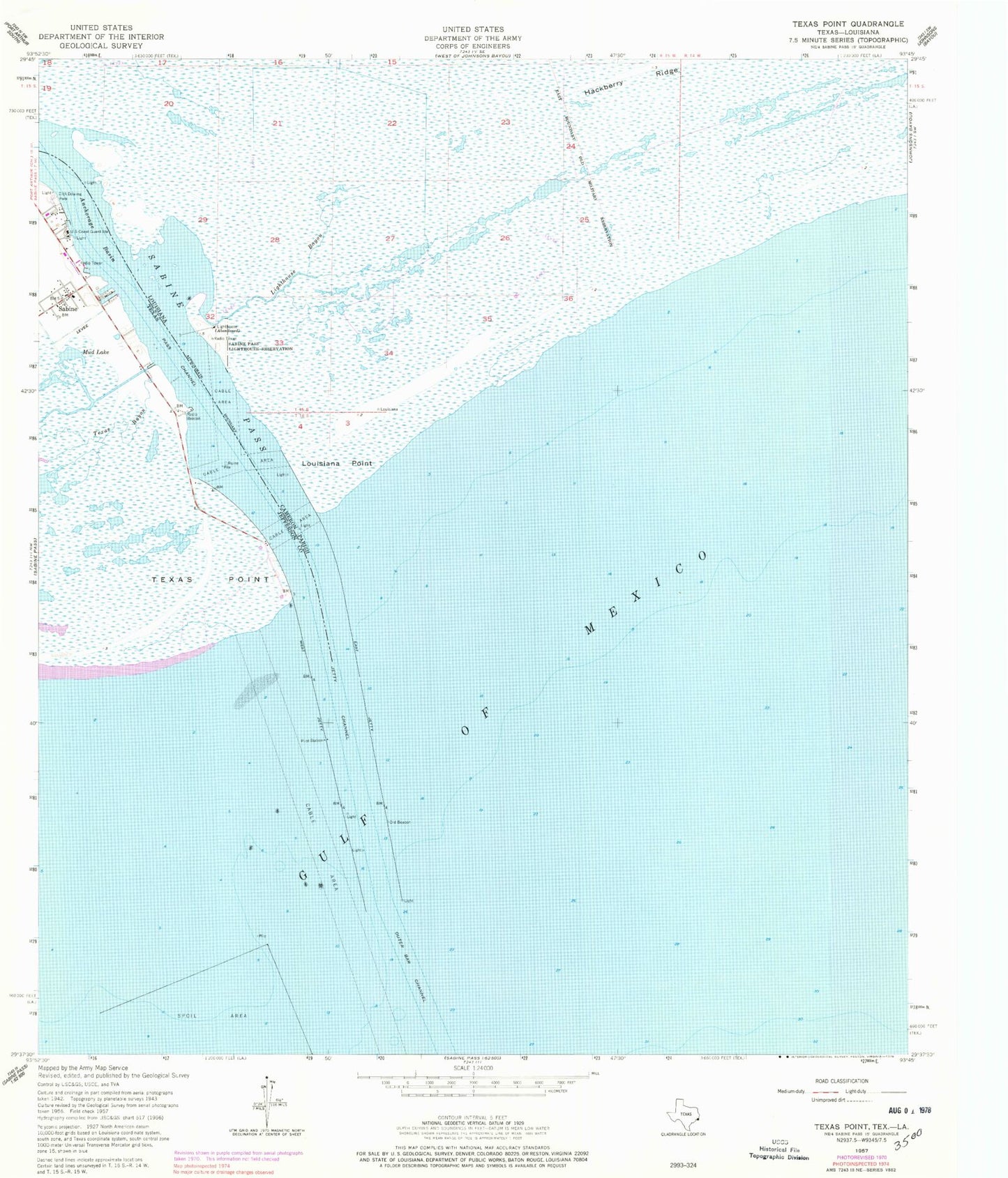 Classic USGS Texas Point Texas 7.5'x7.5' Topo Map Image