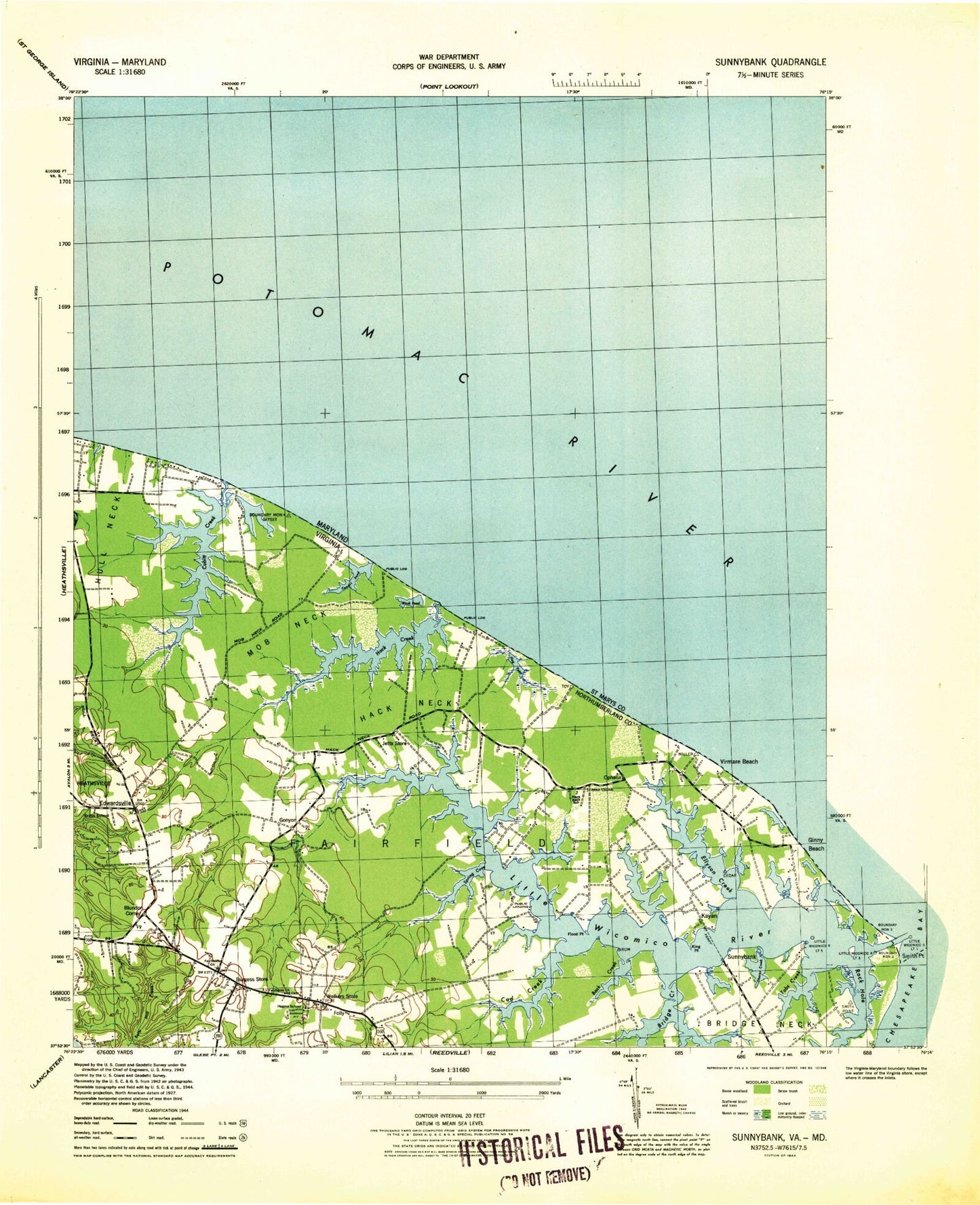 Classic USGS Burgess Virginia 7.5'x7.5' Topo Map Image