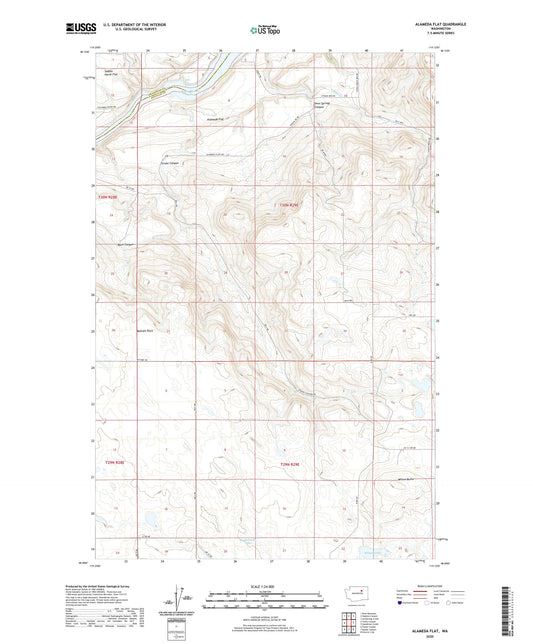 Alameda Flat Washington US Topo Map Image