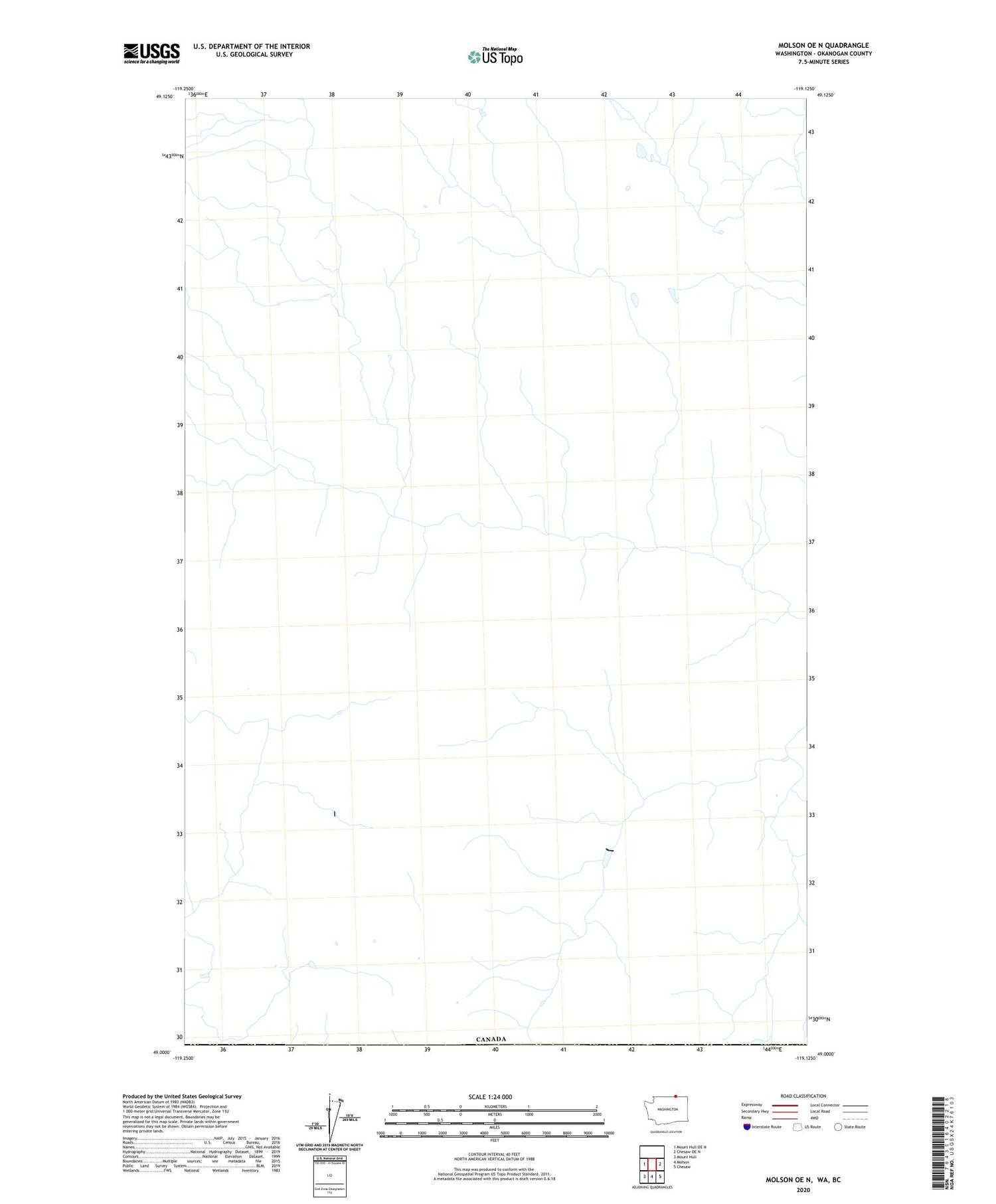 Molson OE N Washington US Topo Map Image
