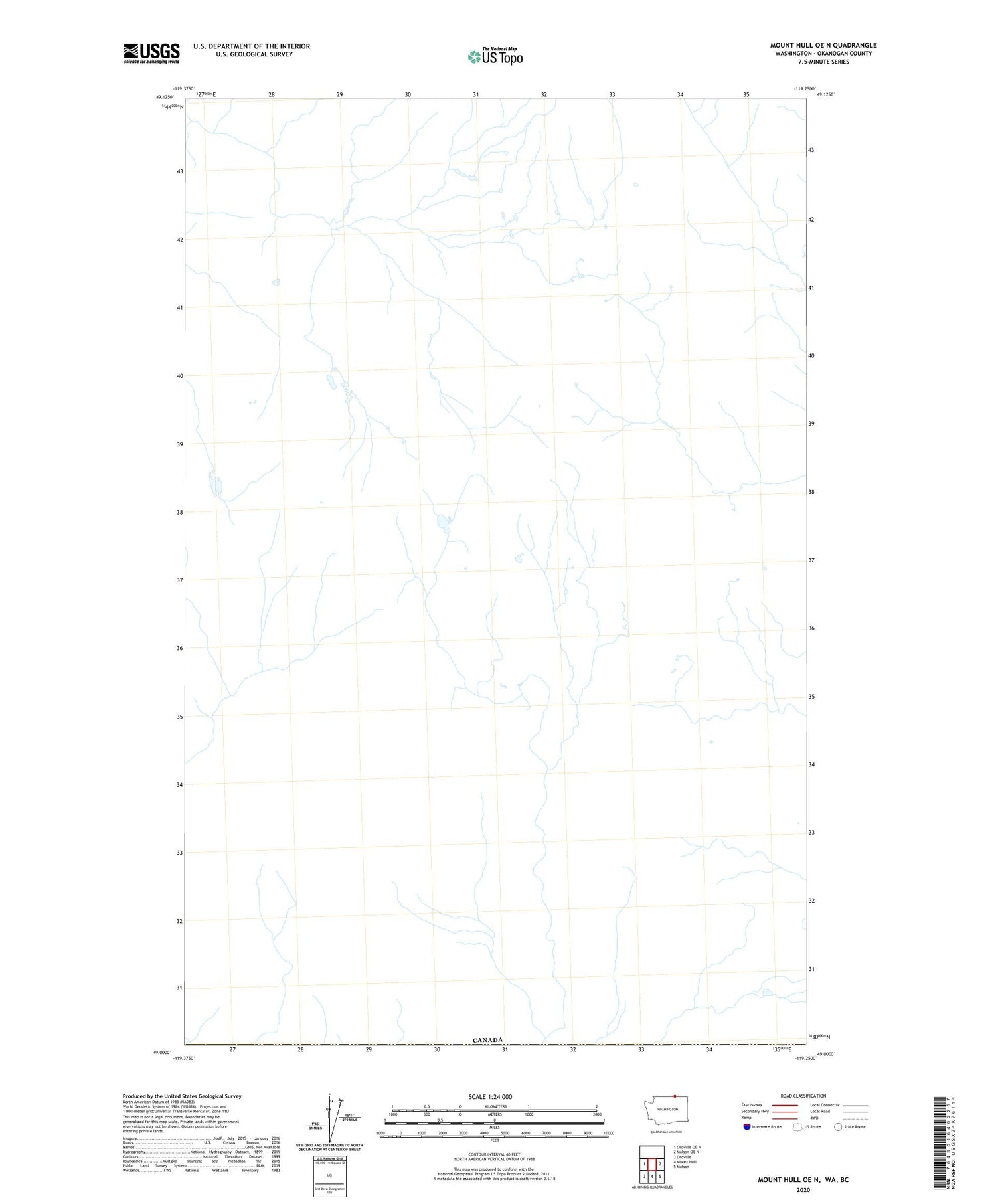 Mount Hull OE N Washington US Topo Map Image