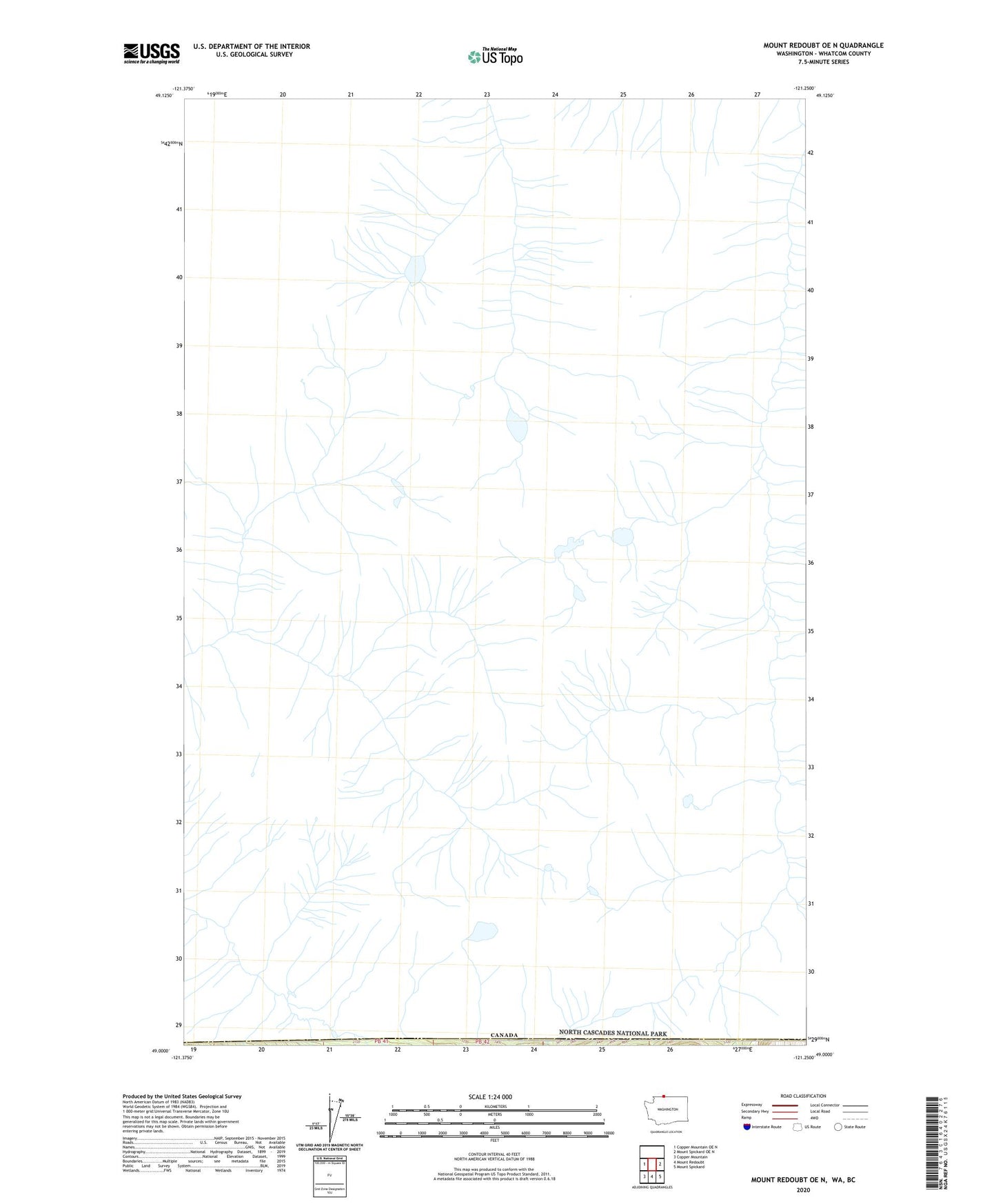 Mount Redoubt OE N Washington US Topo Map Image