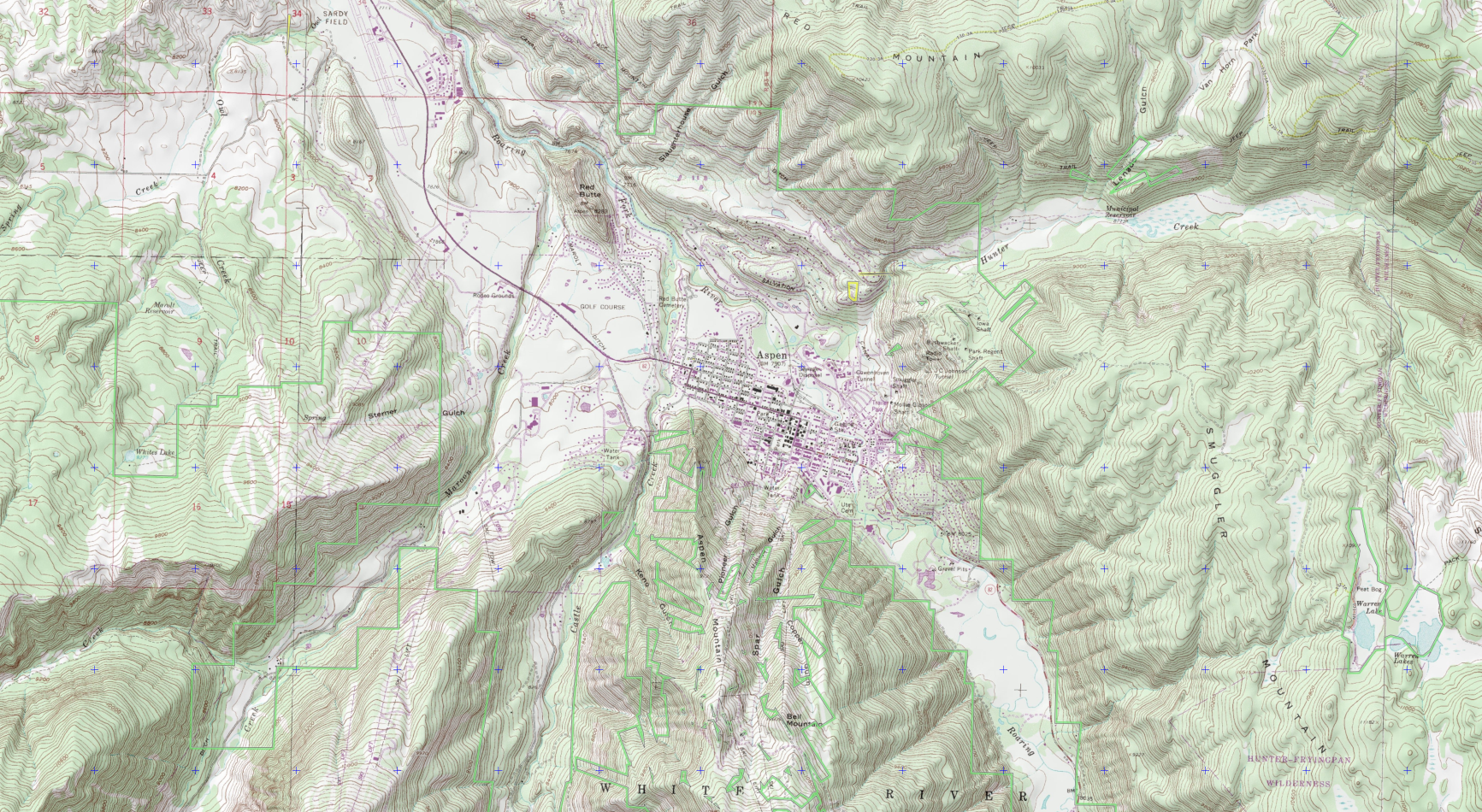 Aspen Colorado Explorer Series Map – MyTopo Map Store