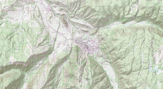 Aspen Colorado Explorer Series Map