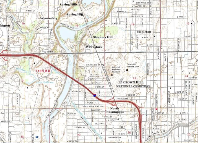 US Topo Indiana