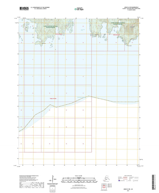 Adak B-2 NE Alaska US Topo Map Image