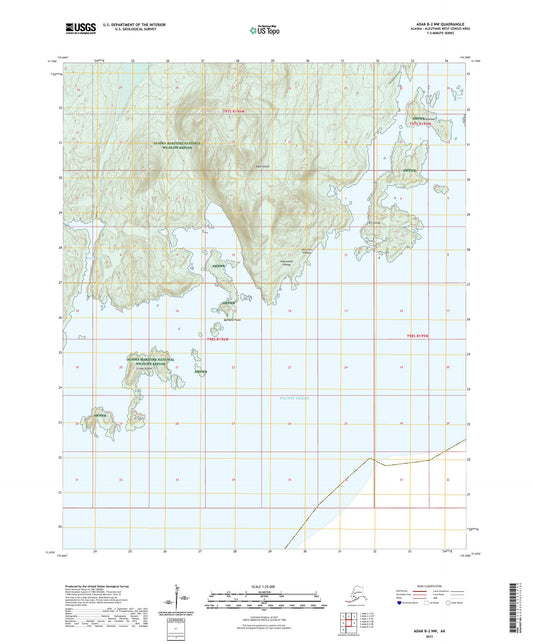 Adak B-2 NW Alaska US Topo Map Image