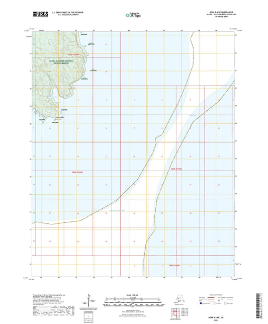 Adak B-4 NE Alaska US Topo Map Image