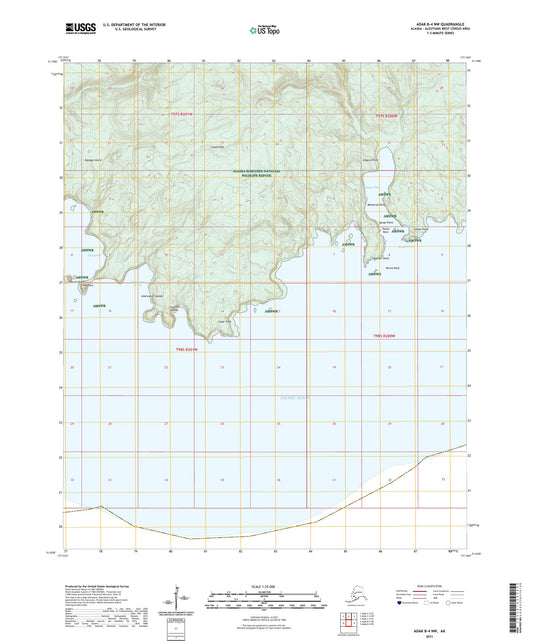 Adak B-4 NW Alaska US Topo Map Image
