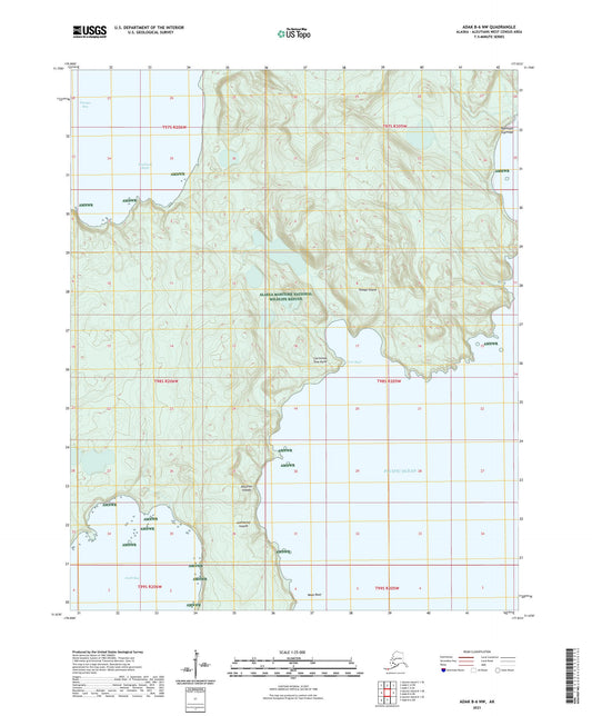 Adak B-6 NW Alaska US Topo Map Image