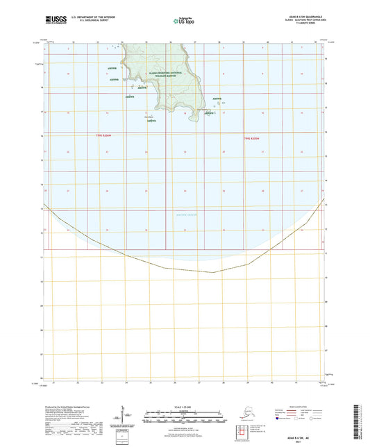 Adak B-6 SW Alaska US Topo Map Image