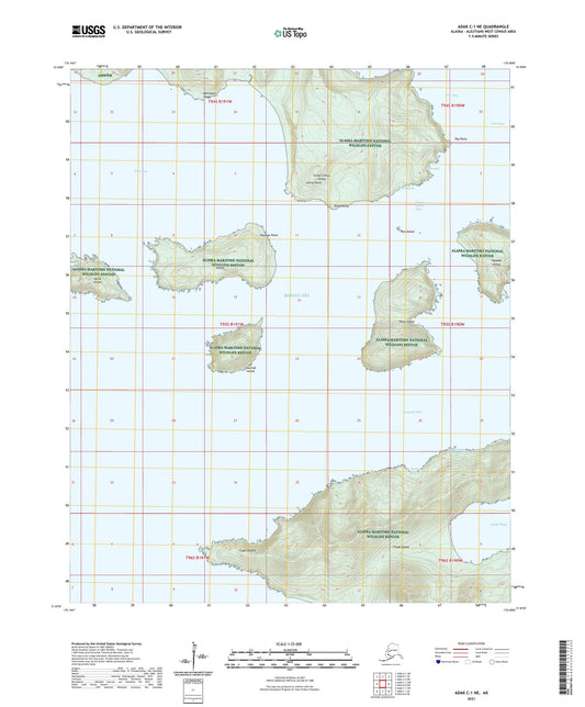 Adak C-1 NE Alaska US Topo Map Image