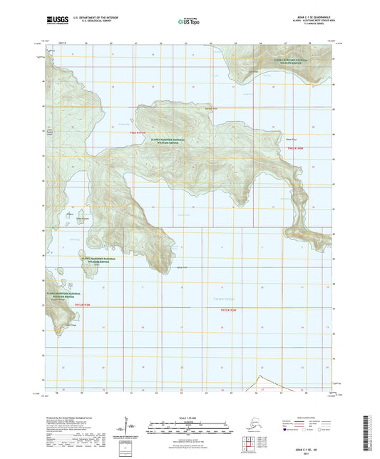 Adak C-1 SE Alaska US Topo Map Image