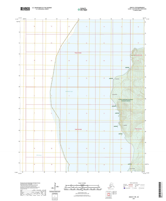 Adak D-1 SW Alaska US Topo Map Image