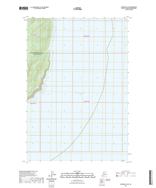 Afognak A-0 NE Alaska US Topo Map Image