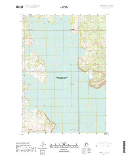 Afognak A-1 NW Alaska US Topo Map Image