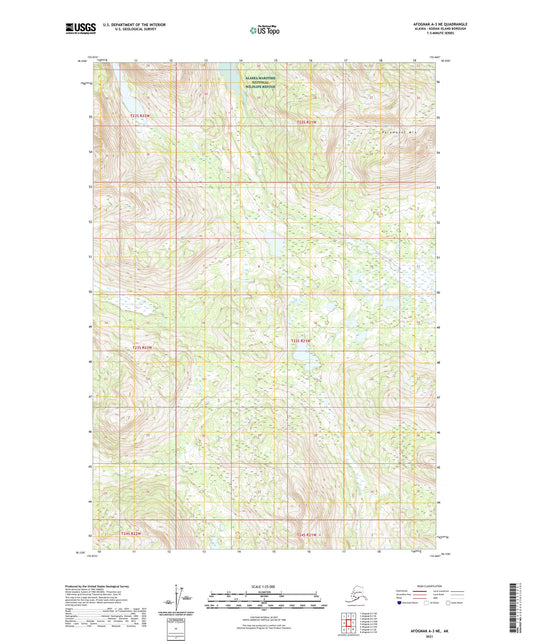 Afognak A-3 NE Alaska US Topo Map Image