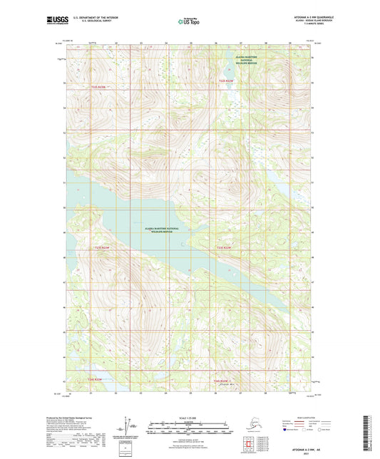 Afognak A-3 NW Alaska US Topo Map Image