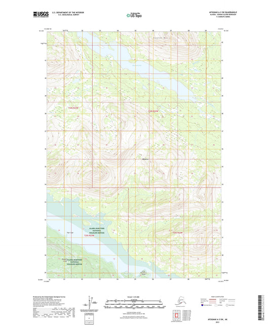 Afognak A-3 SW Alaska US Topo Map Image