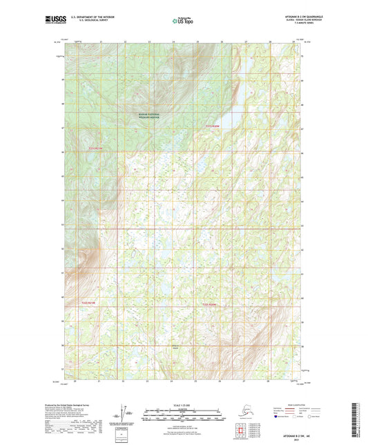 Afognak B-2 SW Alaska US Topo Map Image