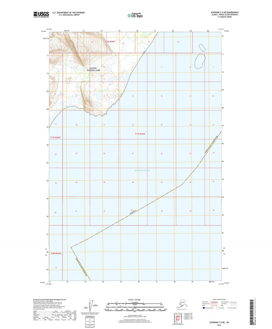 Afognak C-5 NE Alaska US Topo Map Image