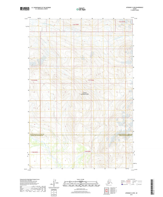 Afognak C-6 NW Alaska US Topo Map Image
