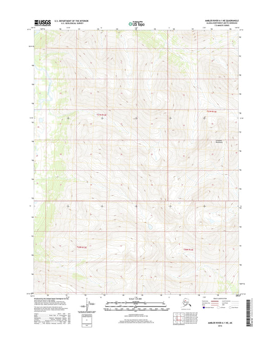 Ambler River A-1 NE Alaska US Topo Map Image