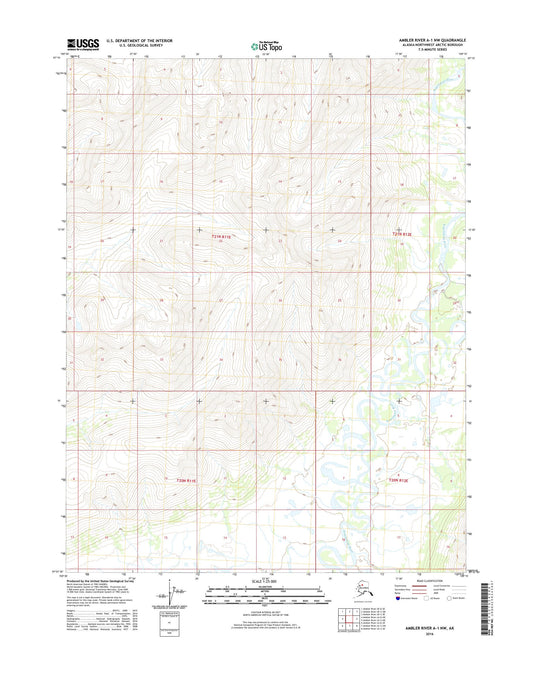 Ambler River A-1 NW Alaska US Topo Map Image