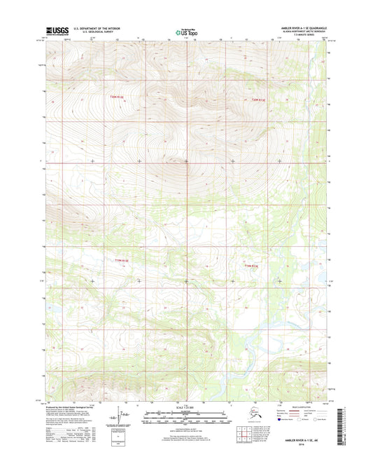 Ambler River A-1 SE Alaska US Topo Map Image