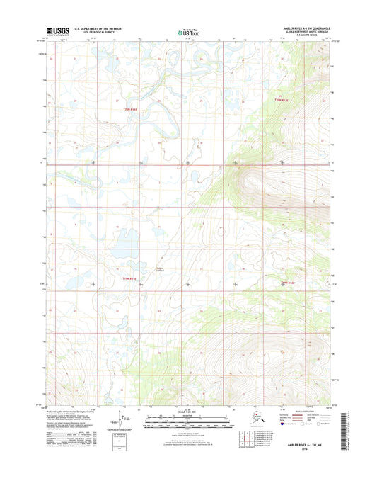 Ambler River A-1 SW Alaska US Topo Map Image