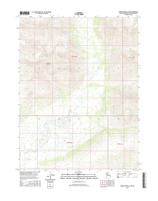 Ambler River A-2 NE Alaska US Topo Map Image