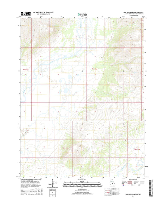 Ambler River A-2 NW Alaska US Topo Map Image