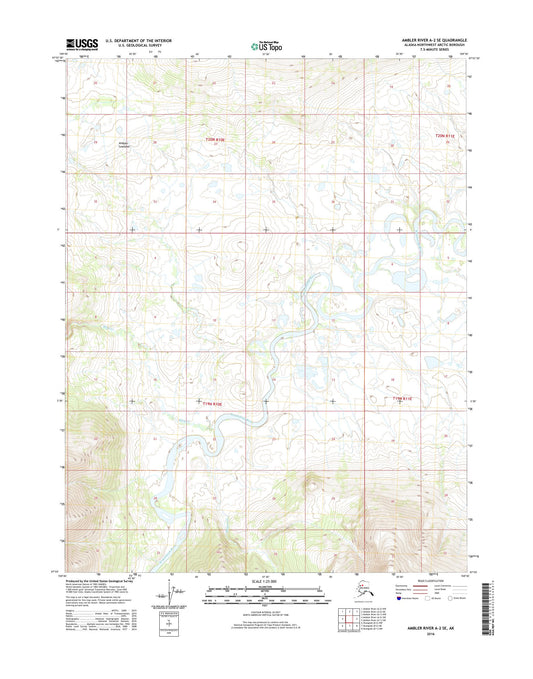 Ambler River A-2 SE Alaska US Topo Map Image