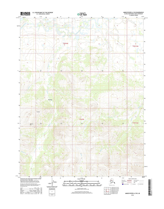 Ambler River A-2 SW Alaska US Topo Map Image